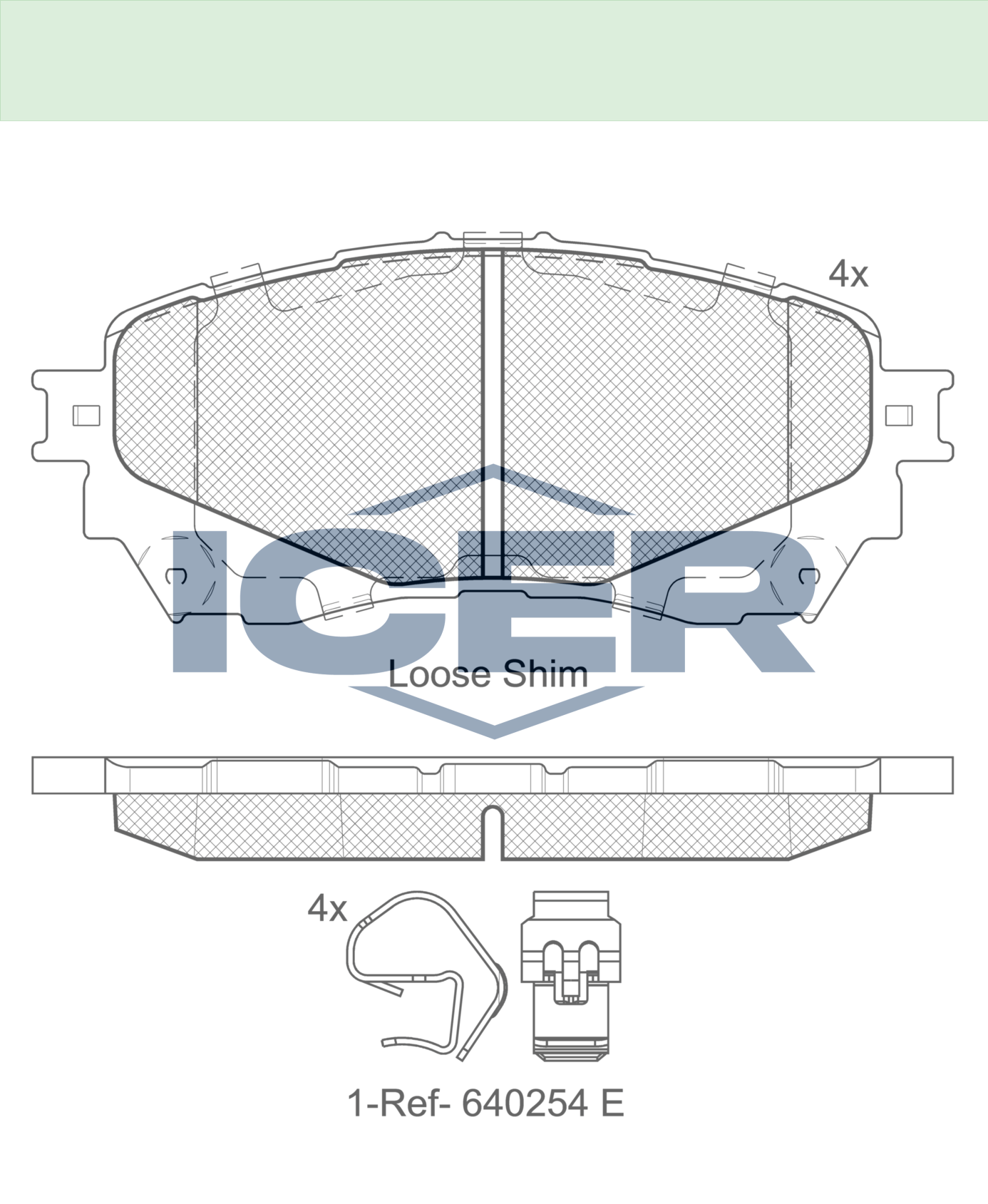 Колодки icer 182126